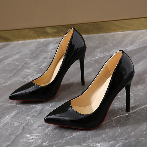Elegant Plus Size Stiletto Pumps for Women - Pointed Toe Party Shoes